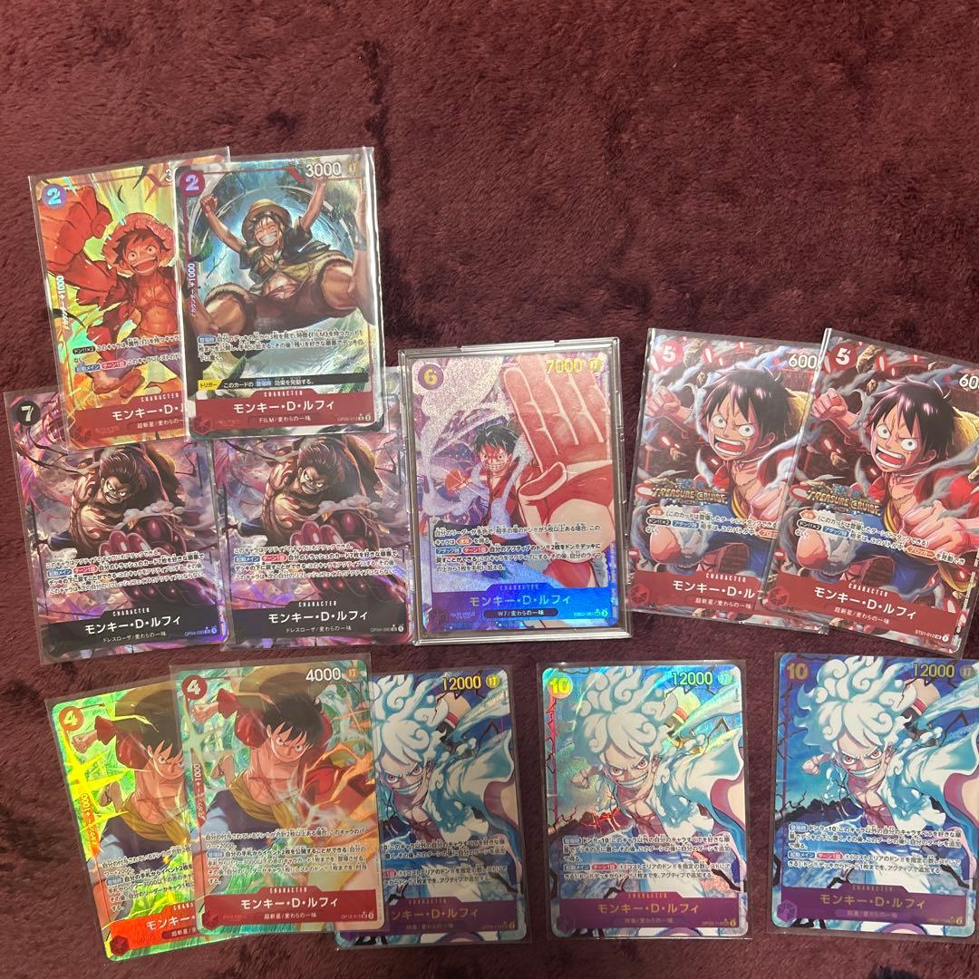 ワンピースカード　ルフィセット　まとめ売り