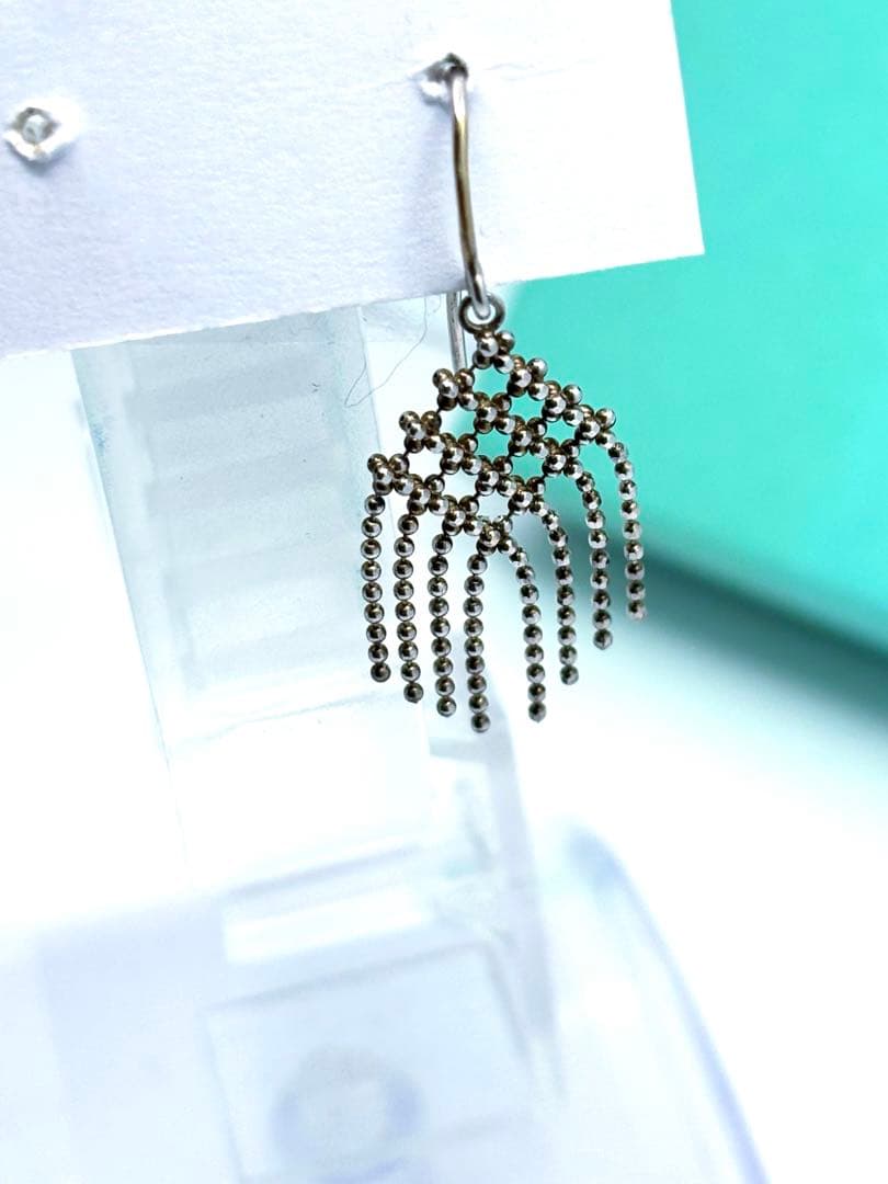 Tiffany K18WG 750 希少　フリンジ　ピアス