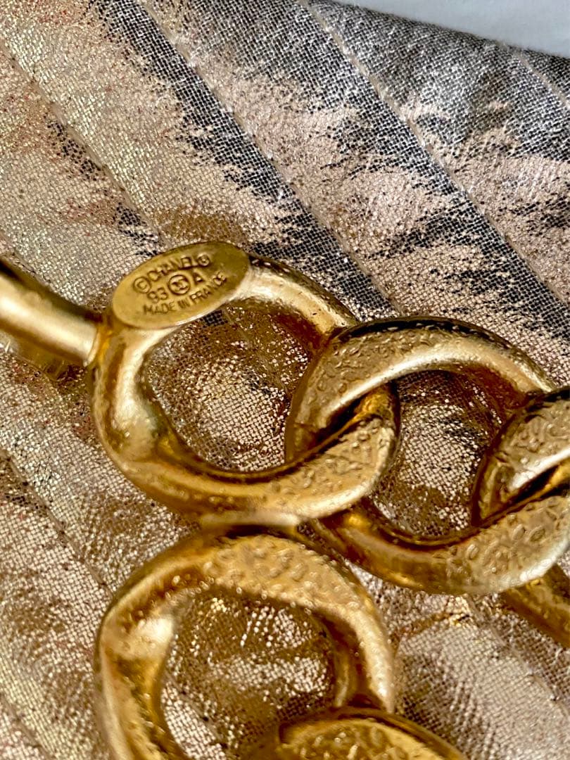 お値下げレア　美品　シャネル　ヴィンテージマゴールドチェーンベルト