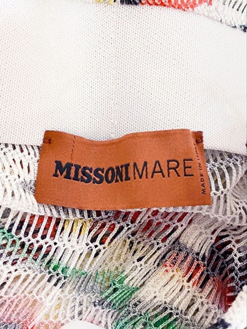 定価13.7万 ミッソーニ マルチカラー メッシュ生地フレアパンツ ワイドパンツ