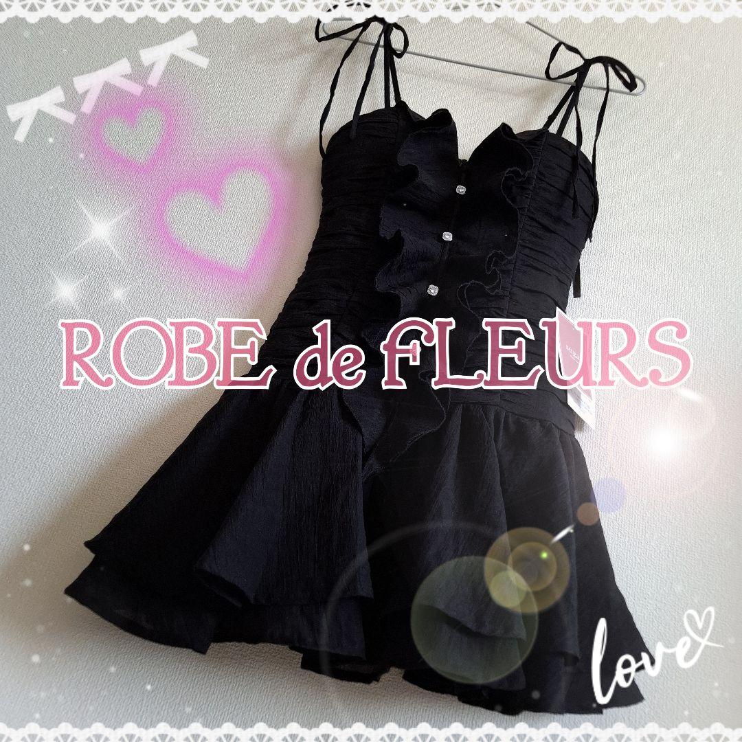 ♡*様 ROBE de FLEURS サテン/ フロントシフォン/ ミニ/ キャ
