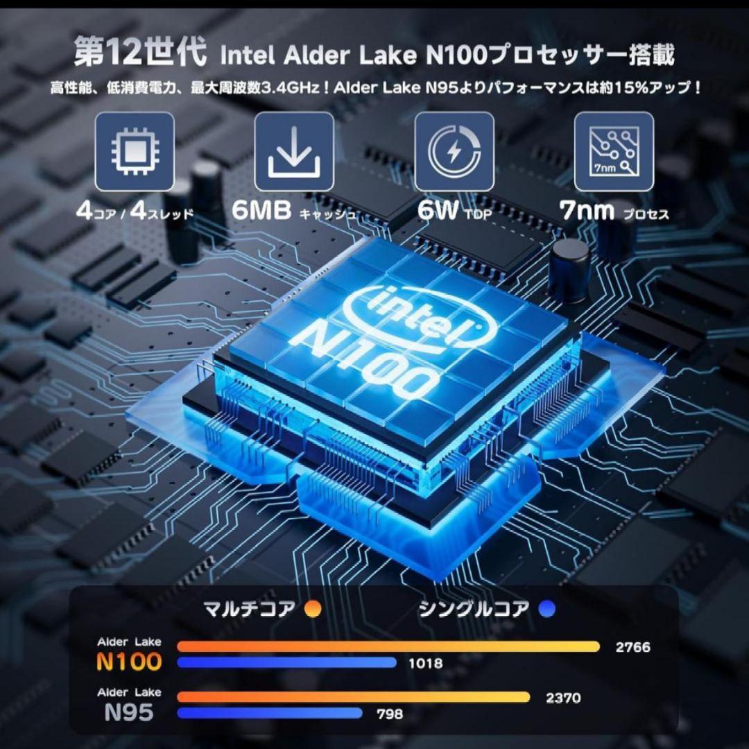 ミニPC　大3.4GHz 小型pc 12GB DDR5 RAM 256GB