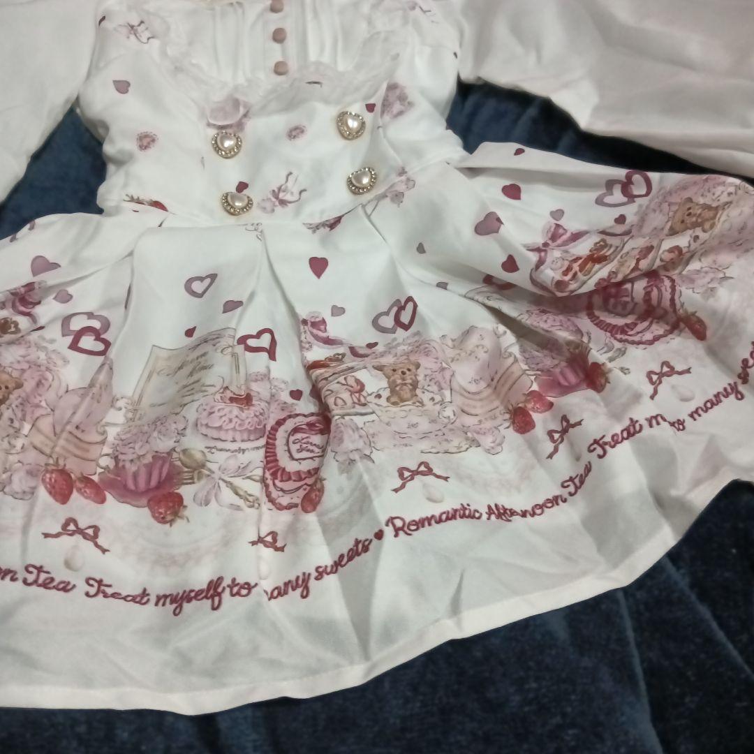 お値引！新品ManyHearts Afternoontea柄セットアップホワイト