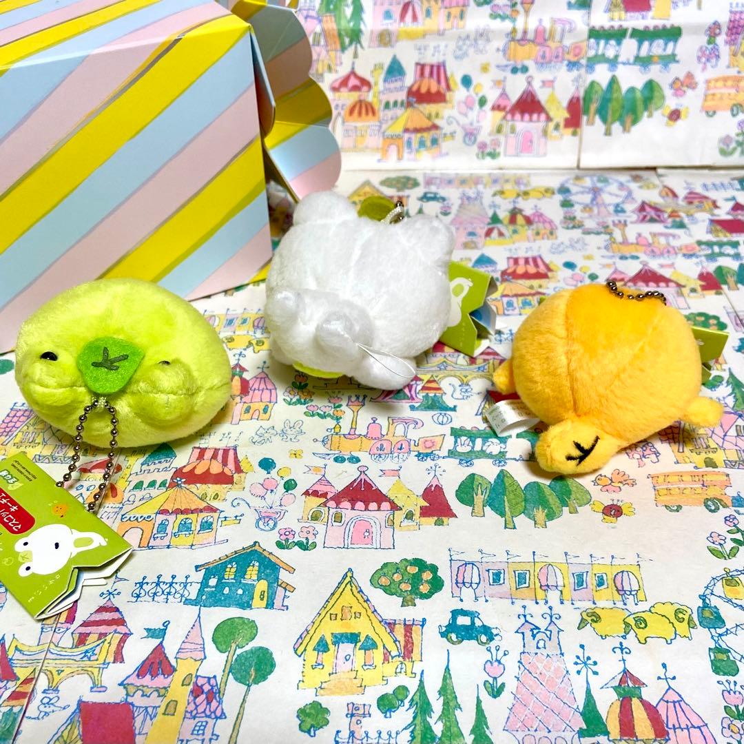 平成レトロ サンエックス 次の日ケロリ トチュウ マスコットキーチェーン セット