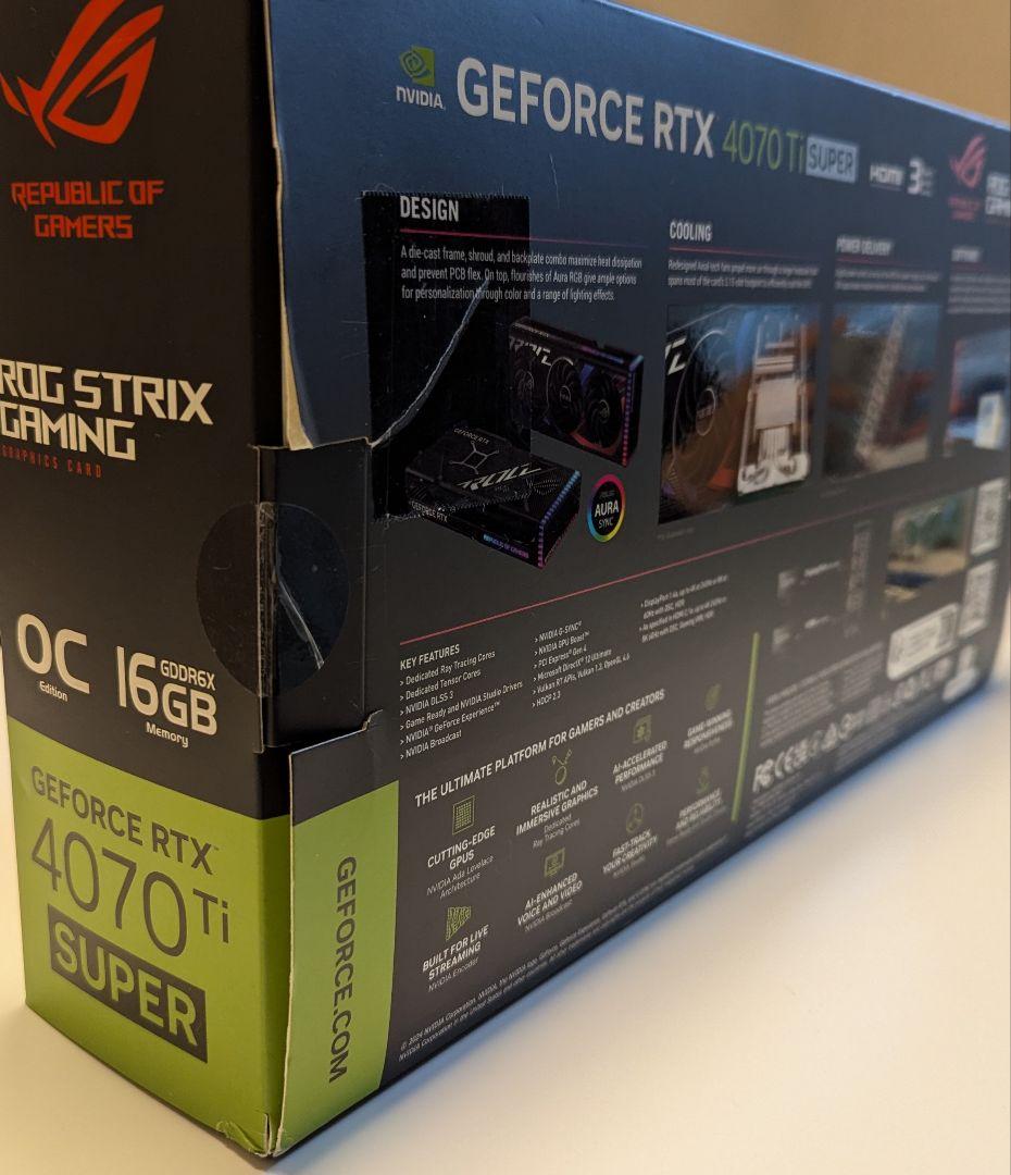グラフィックボード・グラボ・ビデオカード ASUS ROG STRIX GEFORCE RTX 4070 Ti SUPER