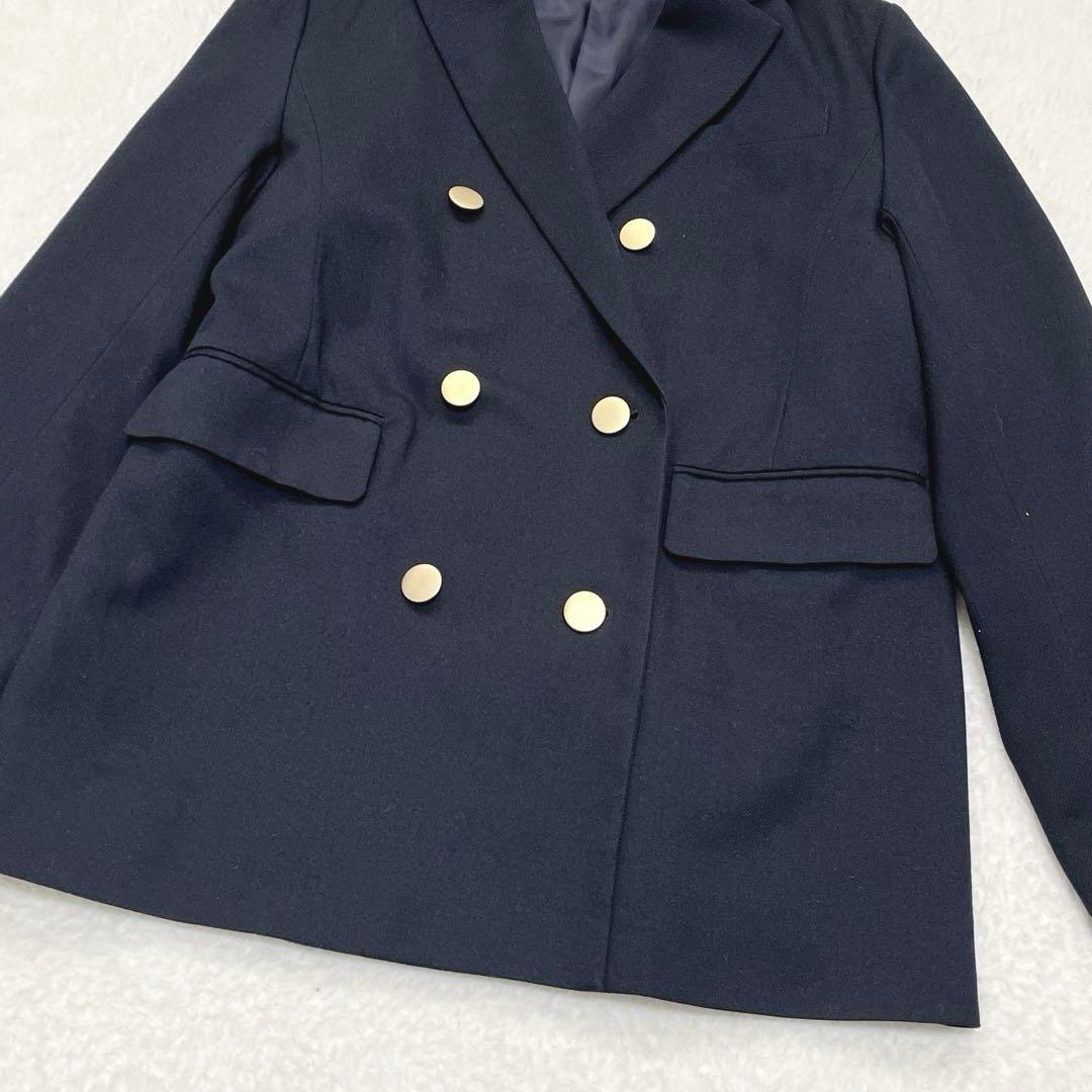 スローブイエナ 紺ブレ ネイビー 金ボタン 38 ダブル テーラードジャケット