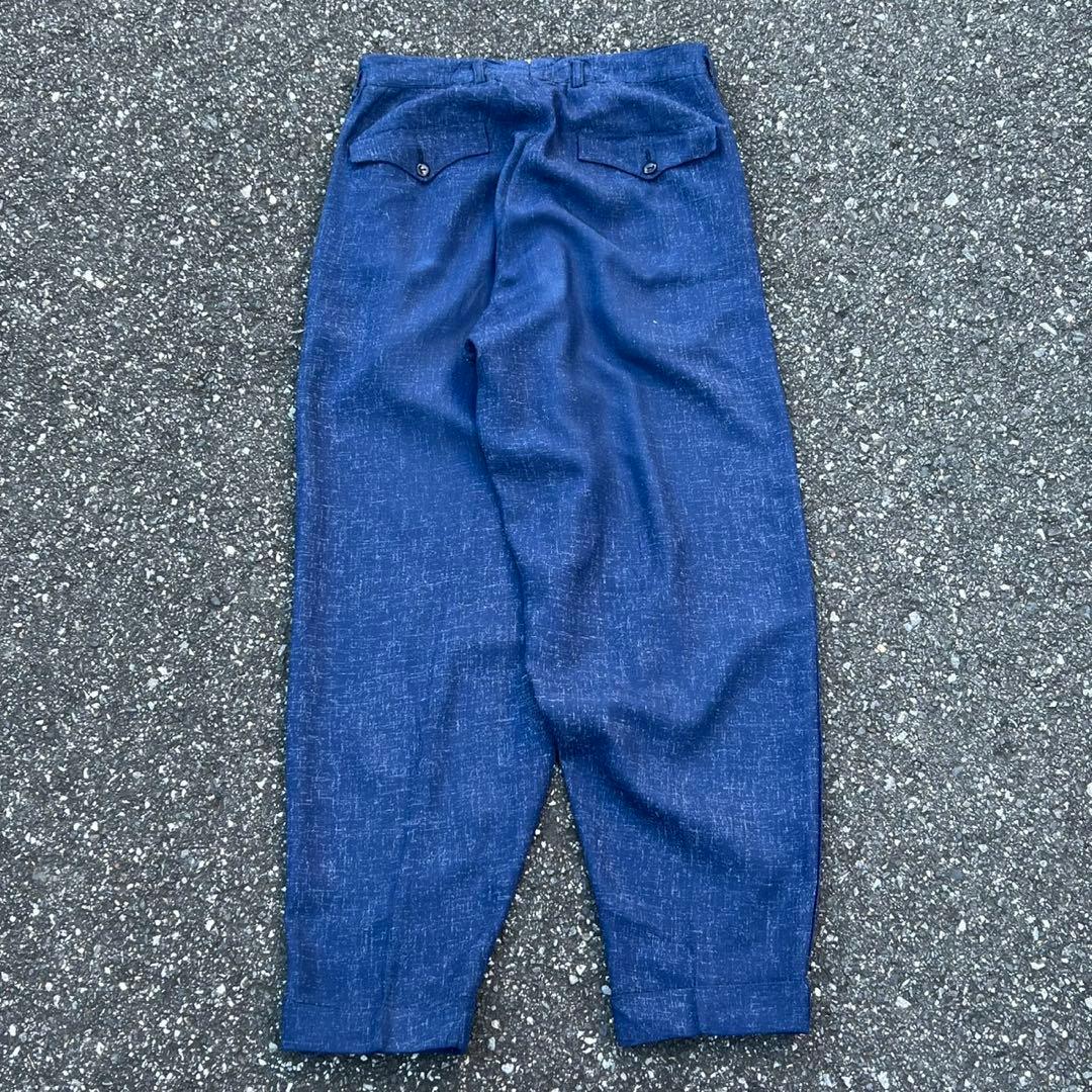50s wool gabardine slacks 絣　ウールレーヨンギャバスラ