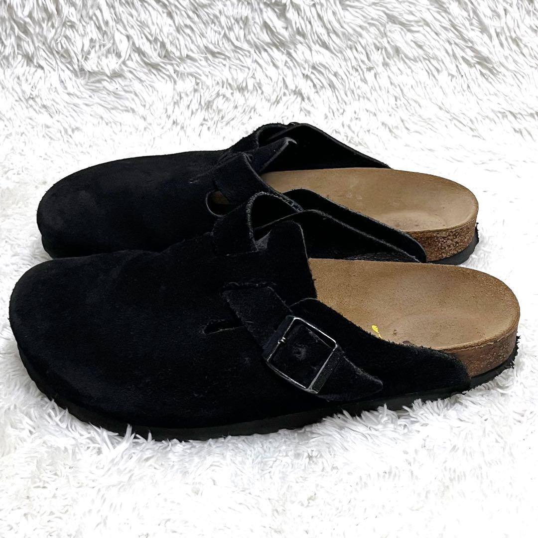 BIRKENSTOCK ビルケンシュトック ボストン ブラック スエード 38