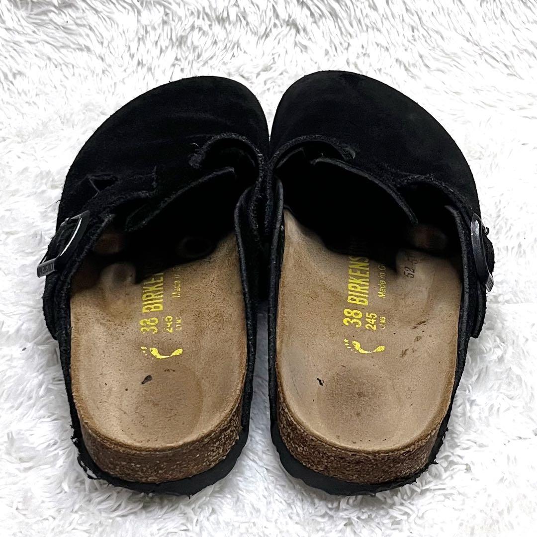BIRKENSTOCK ビルケンシュトック ボストン ブラック スエード 38