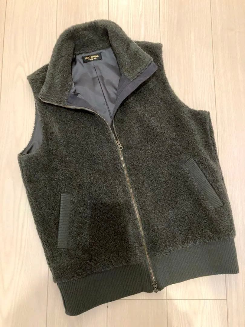 HUG O WaR⭐️ハグオーワー　フリースボアベスト グレー
