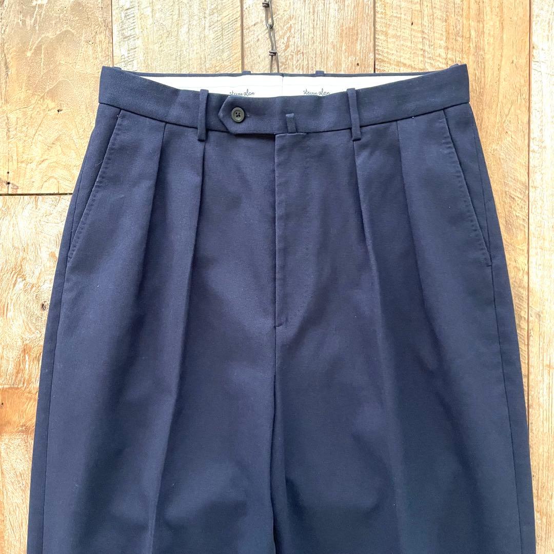 【新品】Steven Alan 2タック ワイド テーパード スラックス パンツ