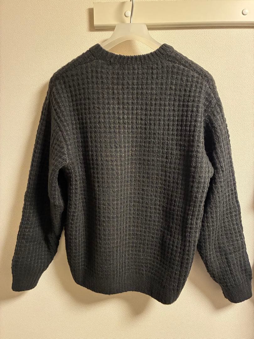 Supreme ブラック ワッフルセーター Lサイズ
