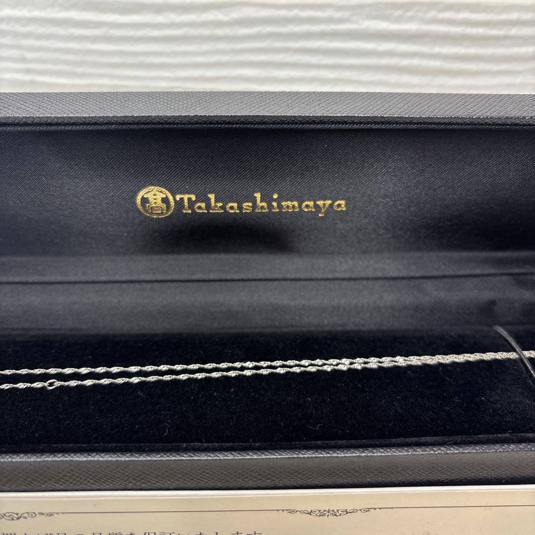 Takashimaya プラチナ0.4ct ダイヤモンドペンダント　ネックレス