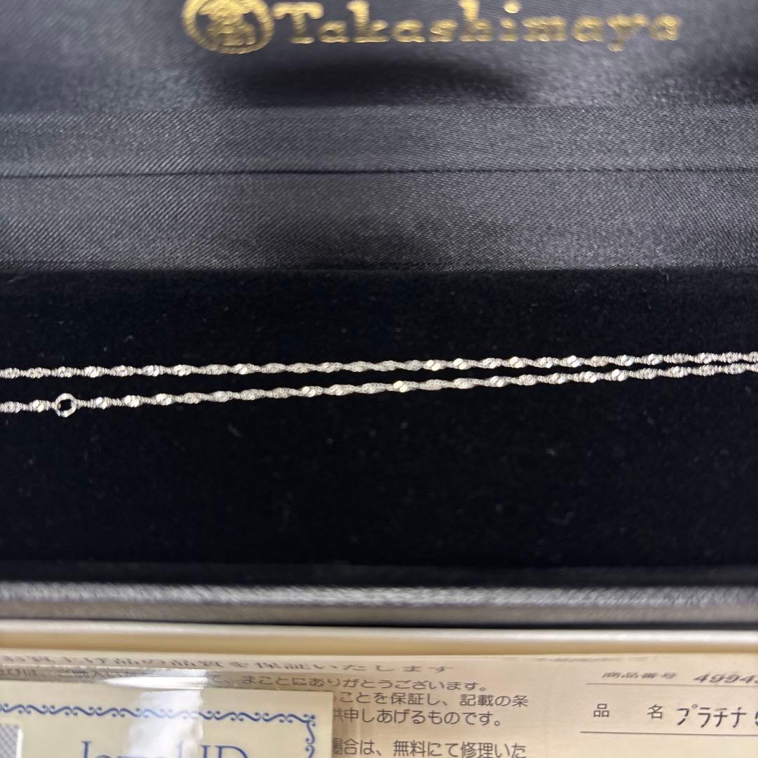 Takashimaya プラチナ0.4ct ダイヤモンドペンダント　ネックレス
