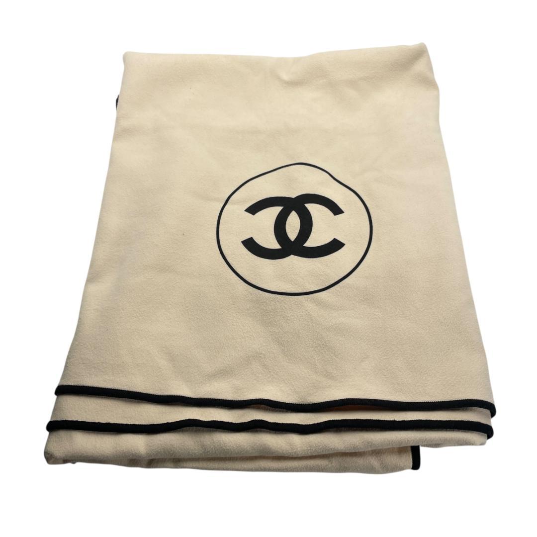 シャネル ノベルティ ブランケット フリース クリーム色