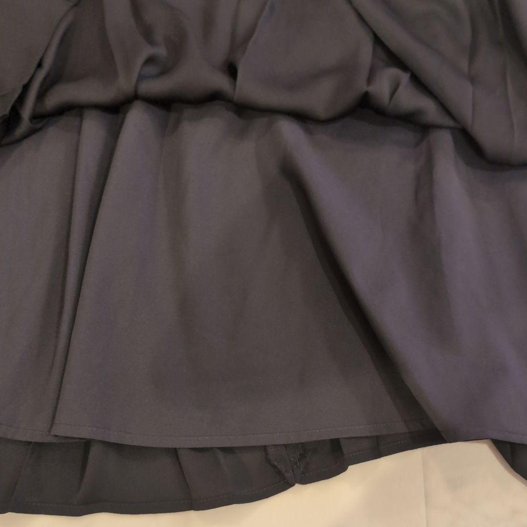 美品 セルフォード ワンピース ネイビーボウタイ リボン プリーツフォーマル S