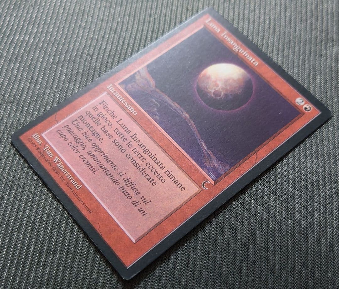 mtg イタリア語 黒枠 初版 血染めの月 drk