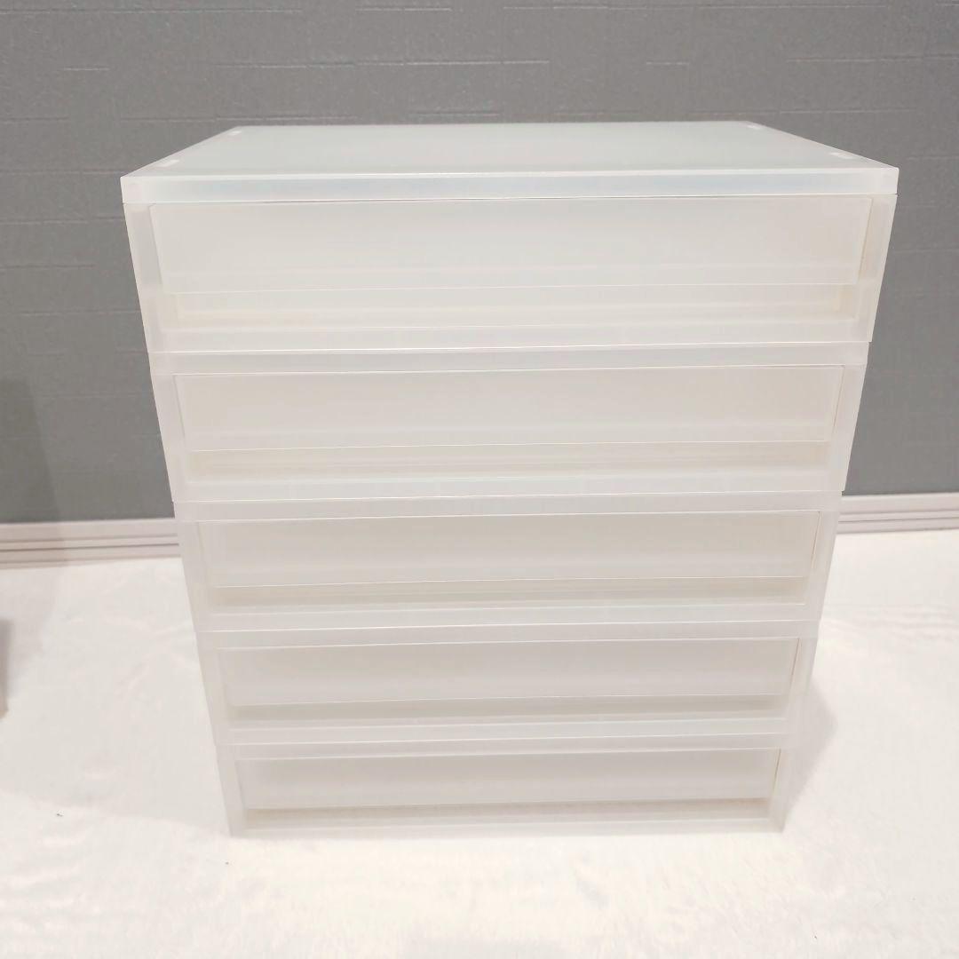 oyajimaman　無印良品 ポリプロピレン ケース 引出式 横ワイド