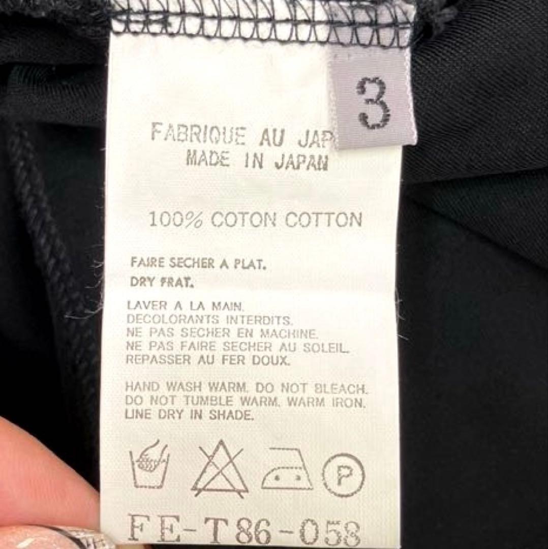 ヨウジヤマモト　ブラックハイネックロングワンピース　裏地スカート付　美シルエット