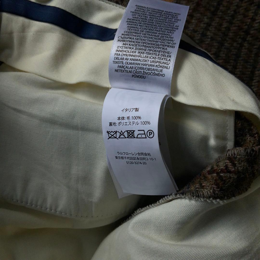 イタリア製POLO ラルフローレン ツイードパンツ30/32ガンクラブチェック