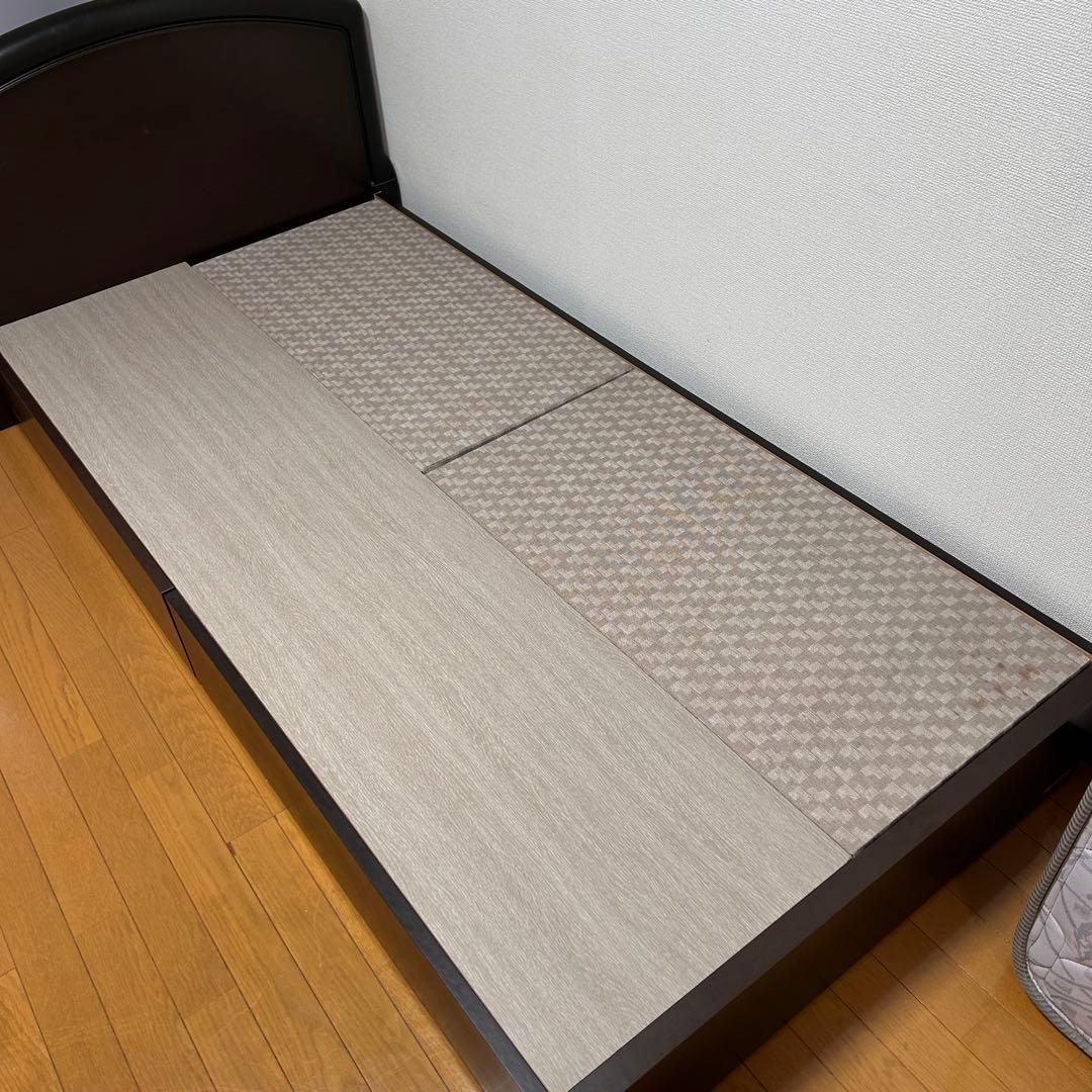 【美品✨】フランスベッド　シングル　マットレス　ベッドフレーム付き