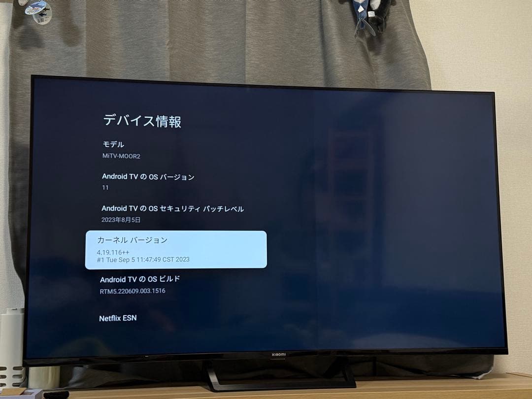 シャオミ xiaom チューナーレステレビ　55型4K 福岡市内の方限