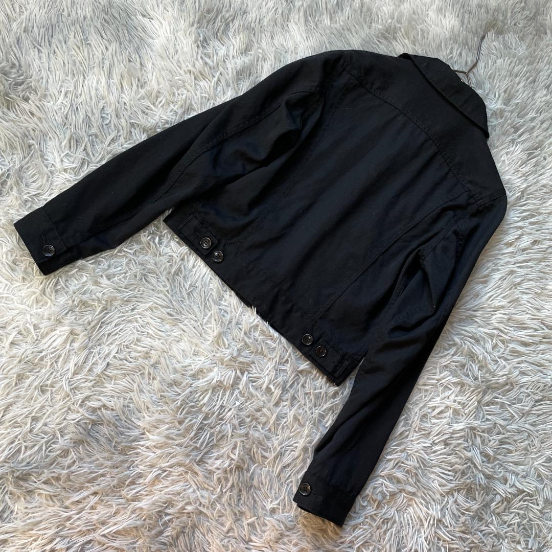 ちぃかわブラック コムデギャルソン ウールジャケット XS アートデザイン