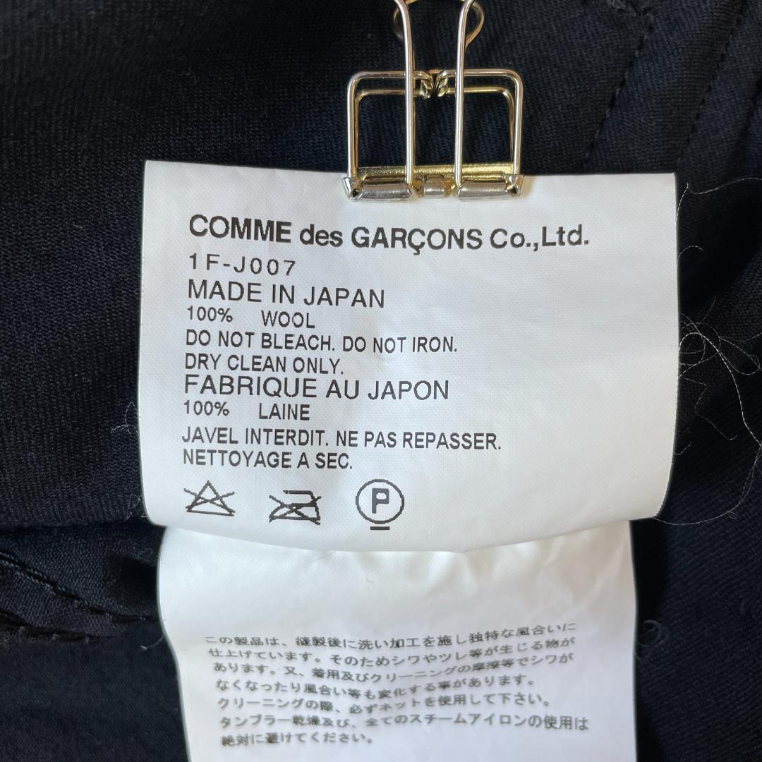 ちぃかわブラック コムデギャルソン ウールジャケット XS アートデザイン