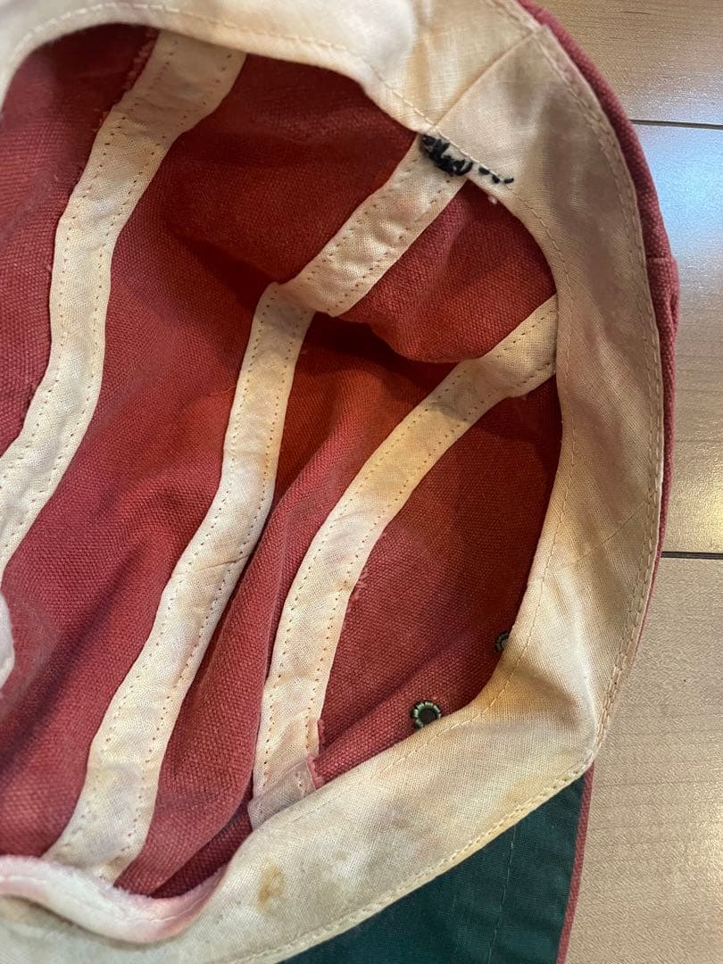 L.L.Bean ロングビルキャップ　赤　80s