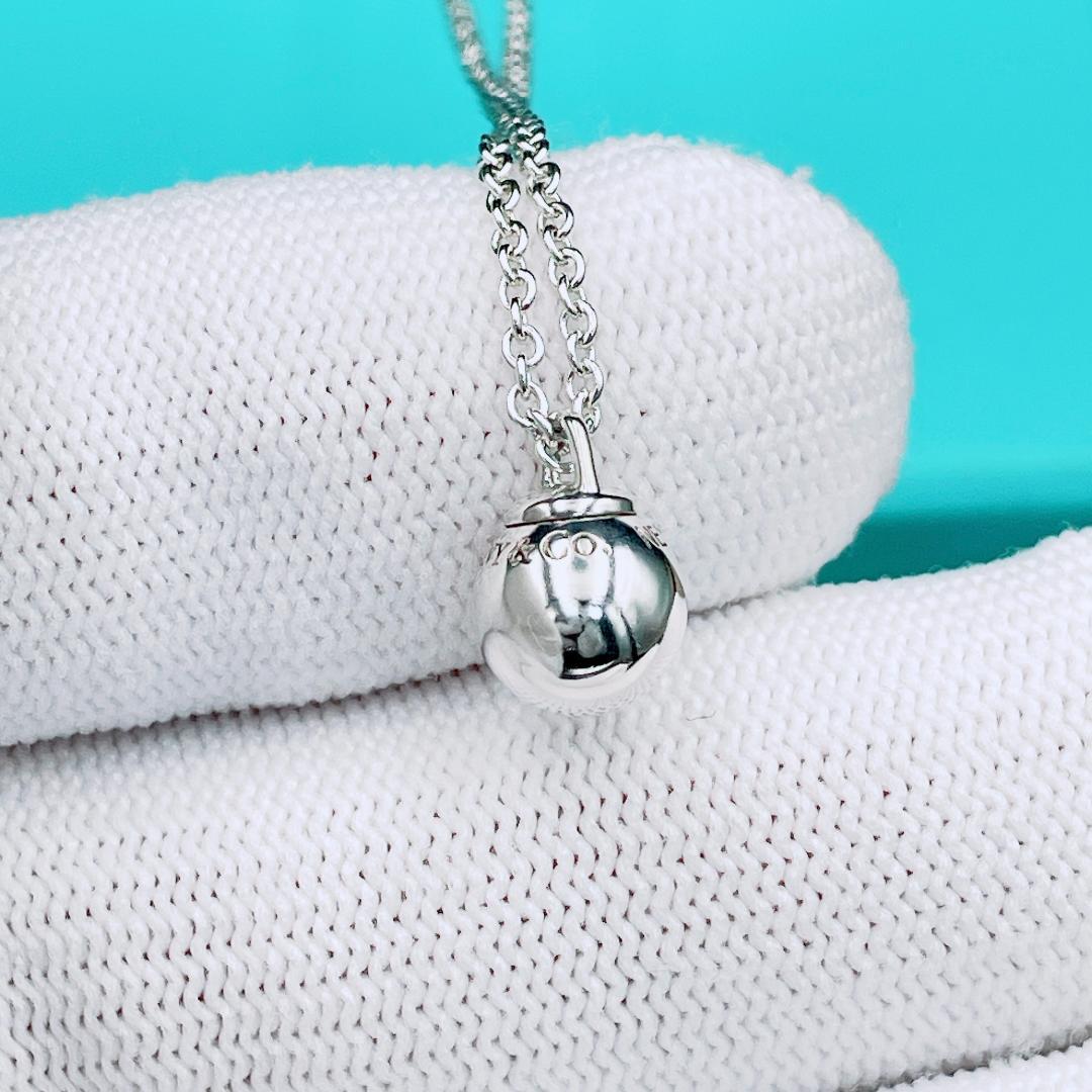 ◇ティファニー◇新品仕上済 ハードウェア ボール ネックレス Ag925 3.7