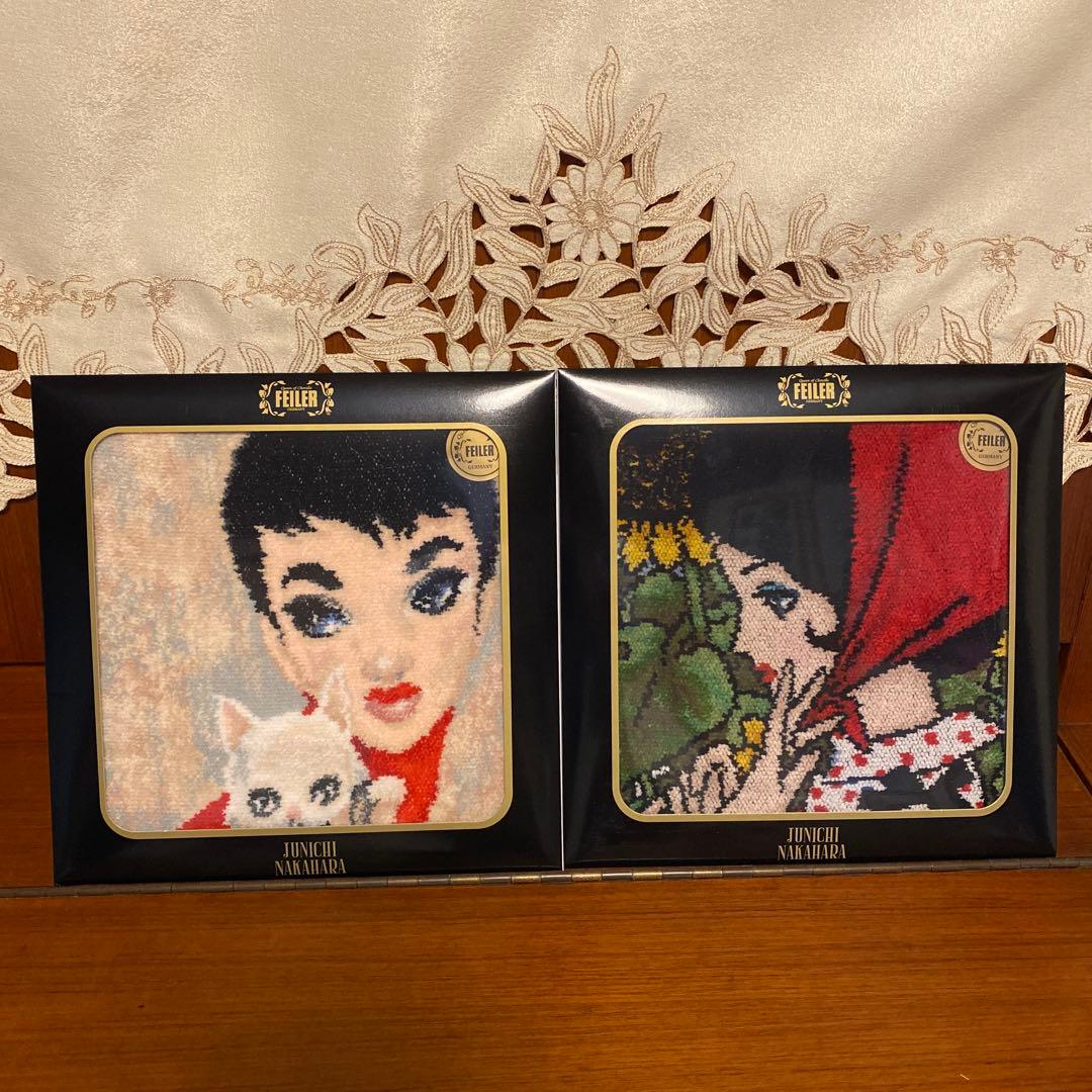 FEILERフェイラー　中原淳一　タオルハンカチ　2枚