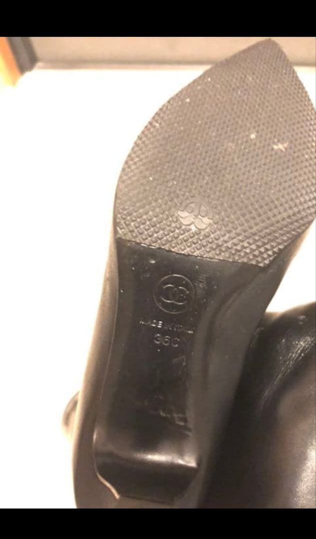 Minmin プロフィール必読　ブーツ 黒CHANEL　シャネル　36