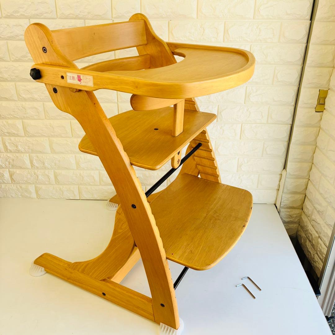 大和屋 すくすくチェア ウェーブ テーブル・ガード付き