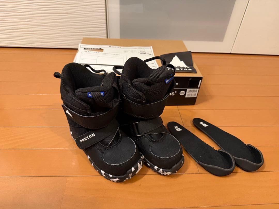 希少BURTON ベルクロMINI GROM スノーボードブーツ 19.5cm
