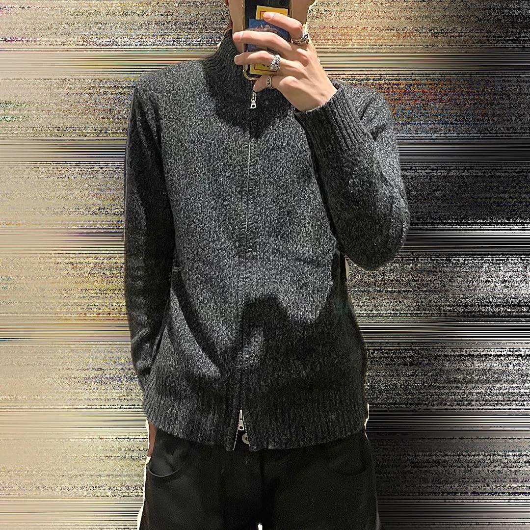 paul smith ドライバーズニット riri カシミヤ ダークウェア 細身