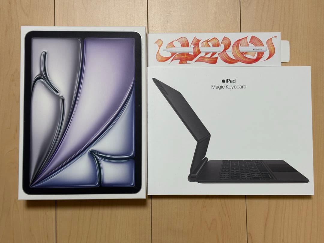 【3点セット】iPad Air M2 + マジックキーボード + ペンシルプロ