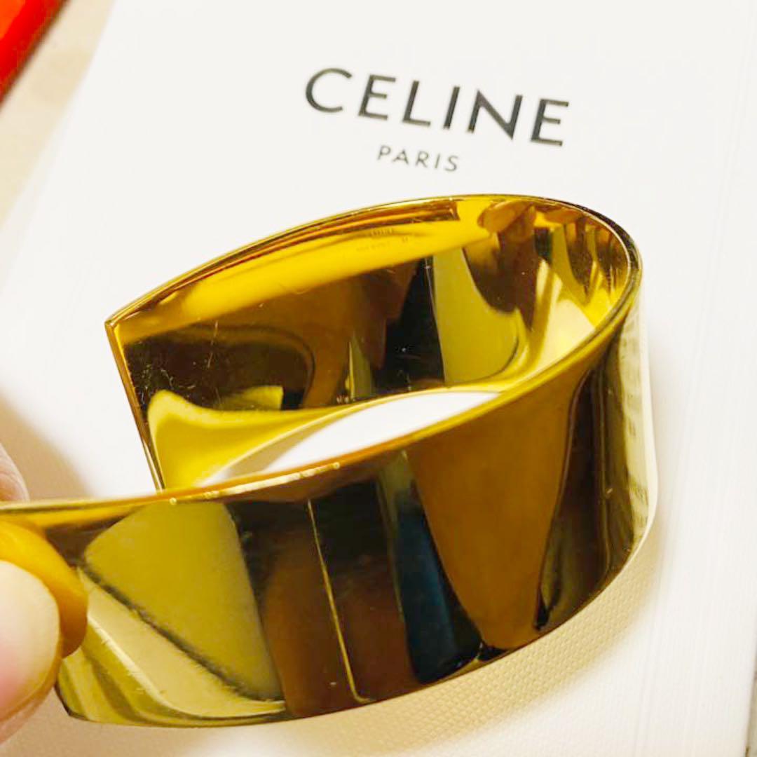 最終価格CELINE ThIn Cuff シン フラット ブレスレット