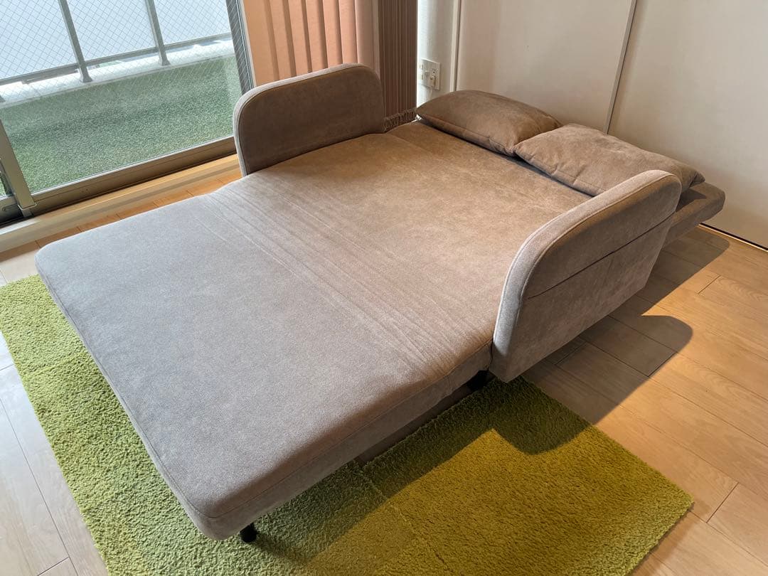 3Wayファブリック2人掛けソファベッド
