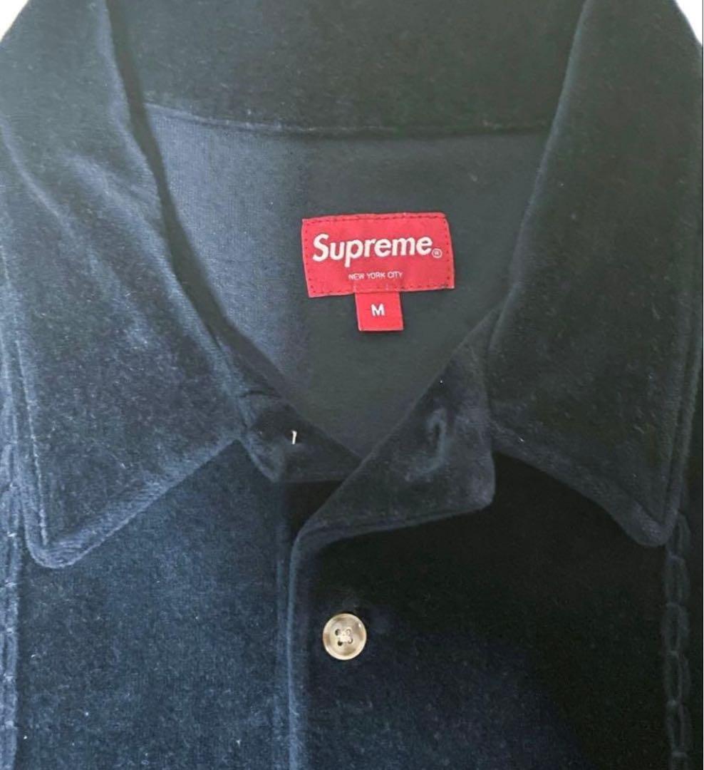 Supreme Velour L/S Polo ニットポロ ベロア　シュプリーム