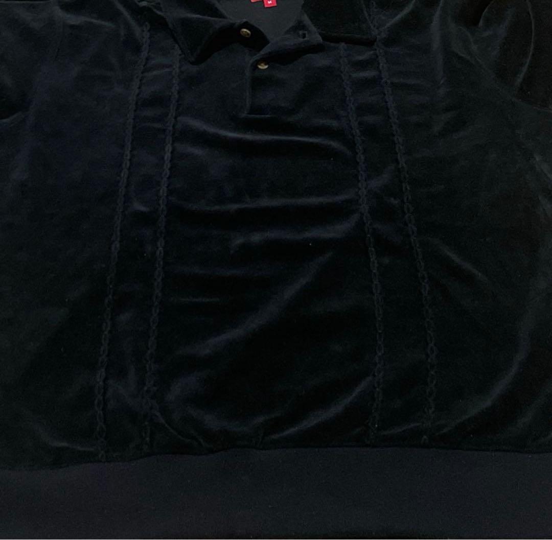 Supreme Velour L/S Polo ニットポロ ベロア　シュプリーム