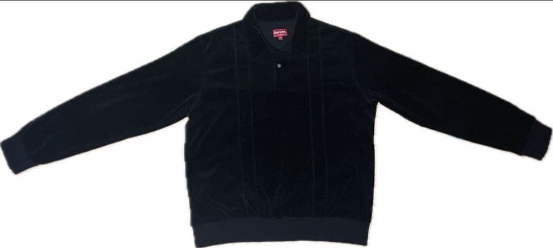 Supreme Velour L/S Polo ニットポロ ベロア　シュプリーム