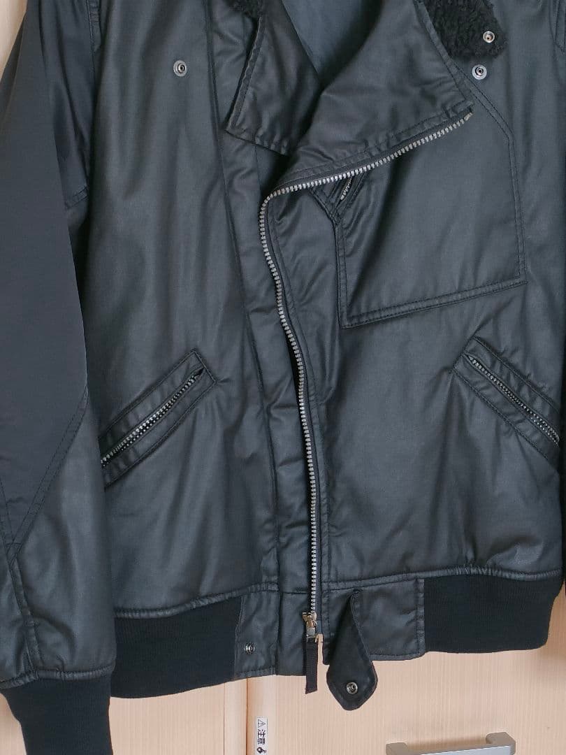 極美品 ユニクロ KM ミリタリー フライトジャケット ブルゾン Lサイズ 黒