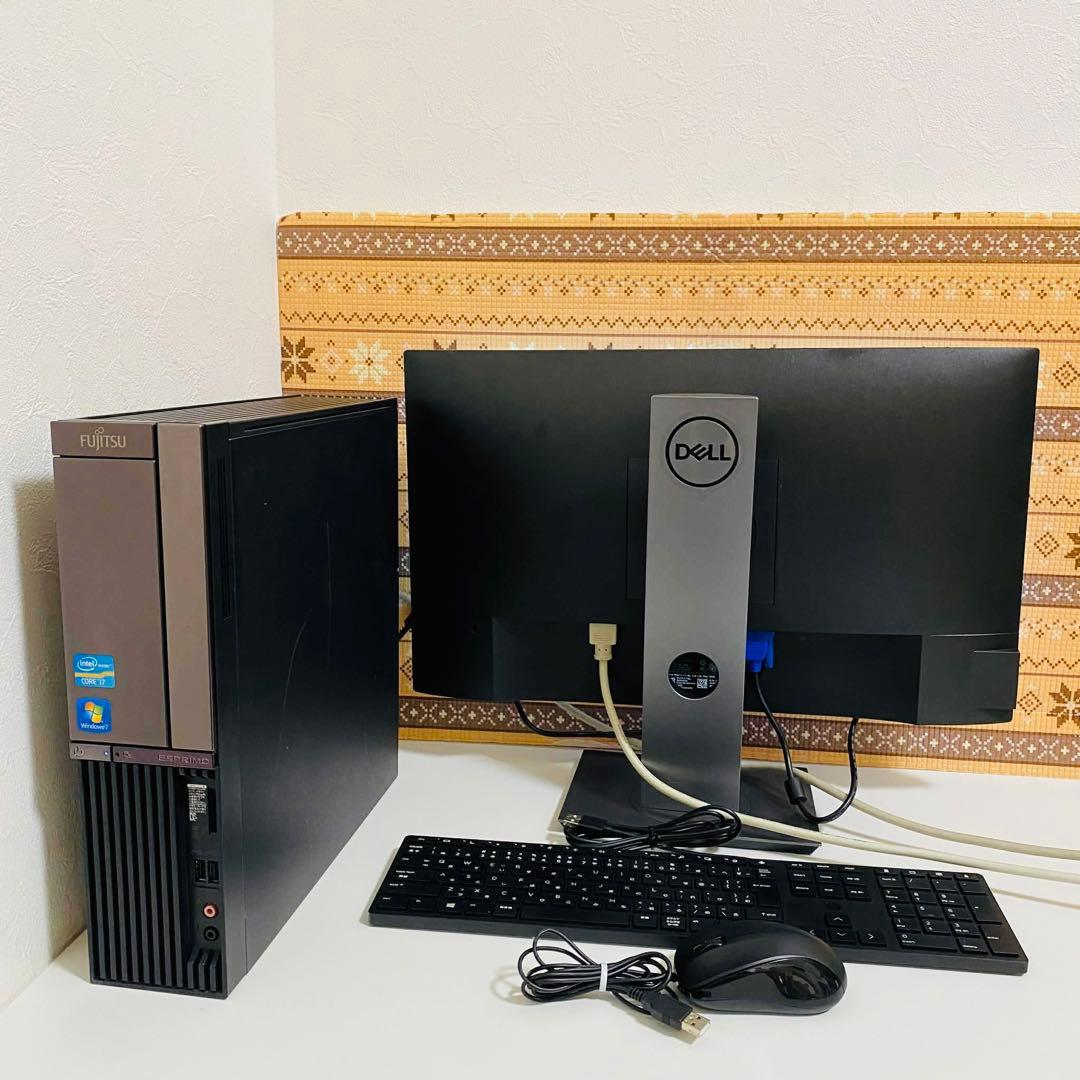 Y983 富士通デスクトップ i7メモリ16G 2TB大容量 Windows11