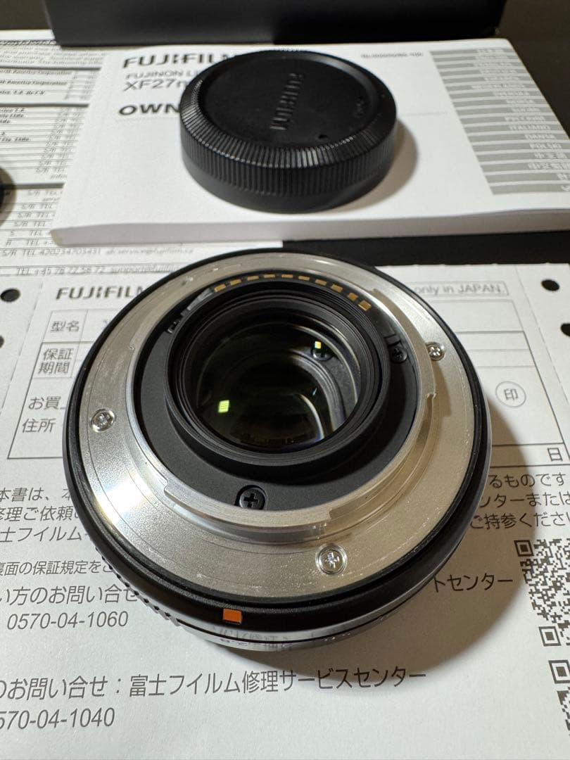 【美品】FUJIFILM XF27mmF2.8 R WR レンズ