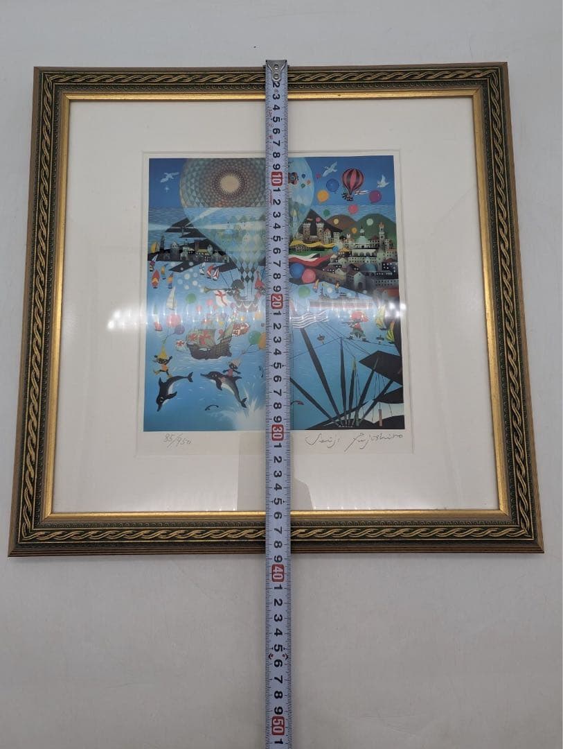 真作 藤城清治 作 四季のメルヘン 夏 ジェノヴァの海 全世界限定950点