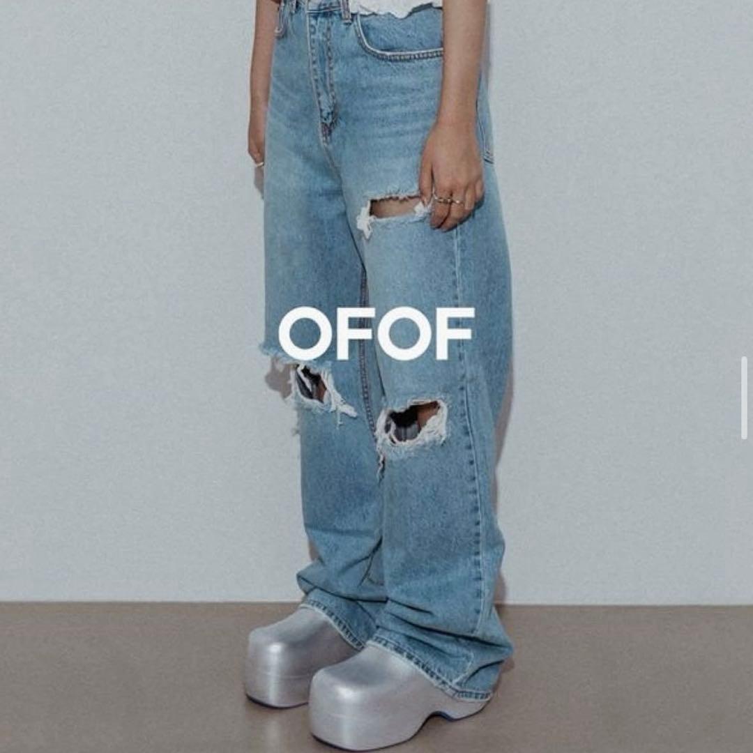 OFOF 厚底サンダル PURE SILVER ミュール