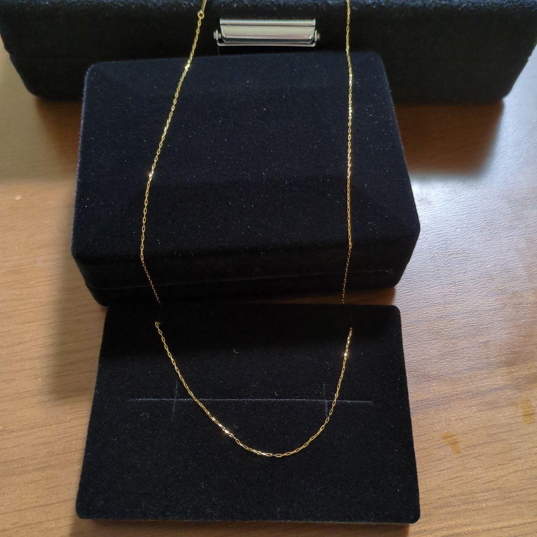 K18YGチェーンネックレス45cm