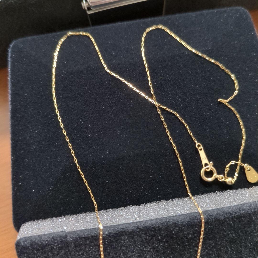 K18YGチェーンネックレス45cm