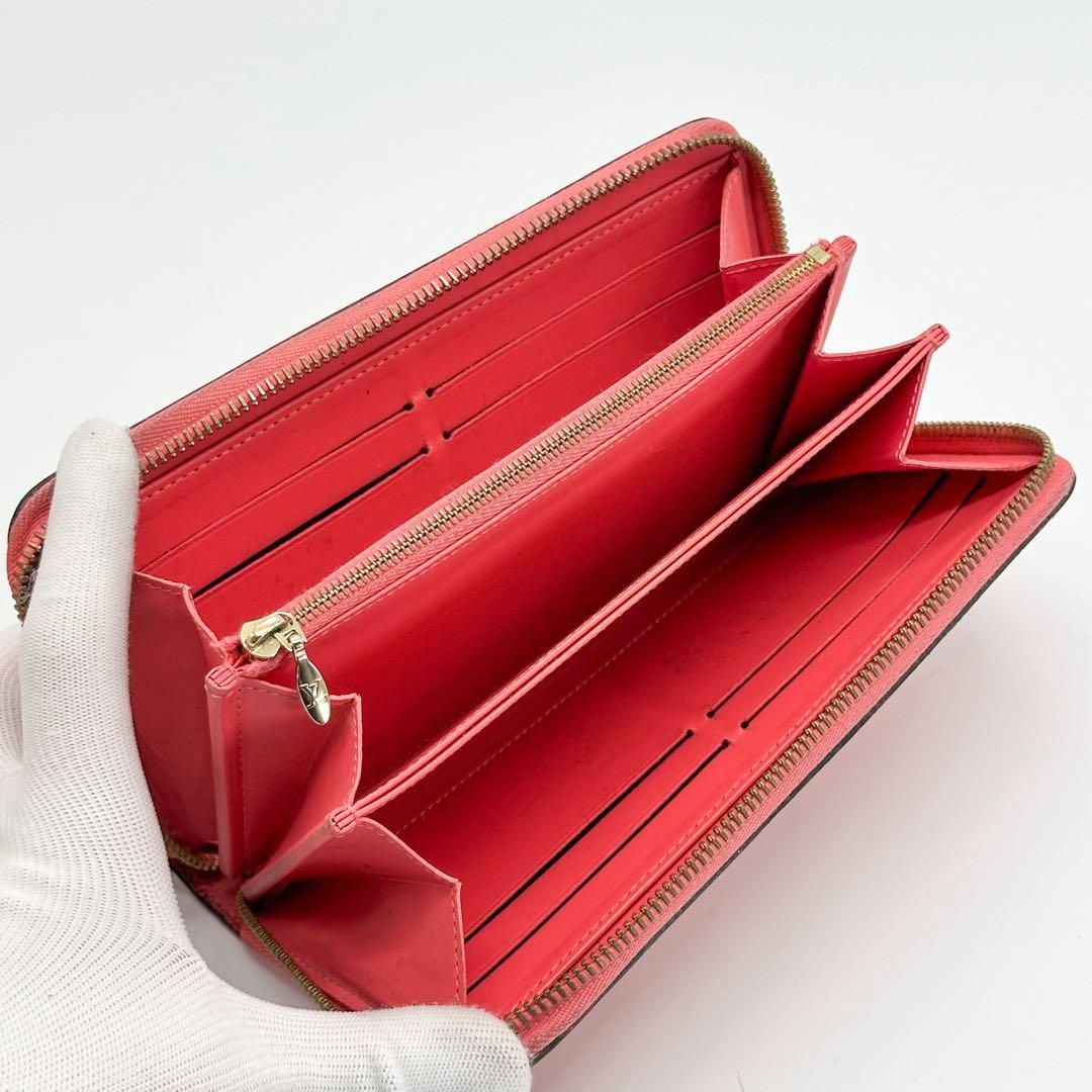 ルイヴィトン ジッピーウォレット ヴェルニ モノグラム　ラウンド 長財布