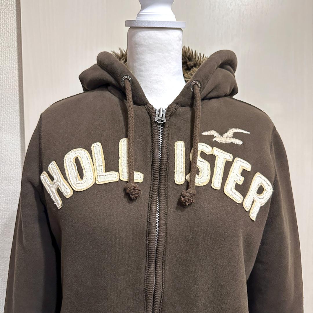 HOLLISTER ボアパーカー　ブラウン　サイズS　HR0812